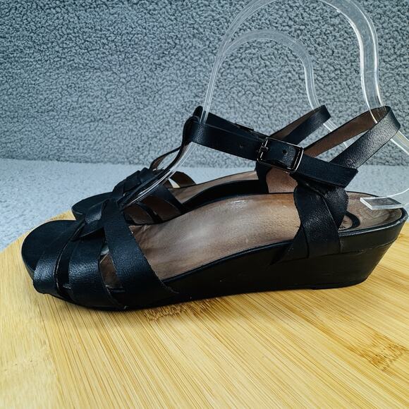 Abeo Biosystem Womens Orthopedic Comfort Sandals Black Leather Size 7N - Picture 14 of 16